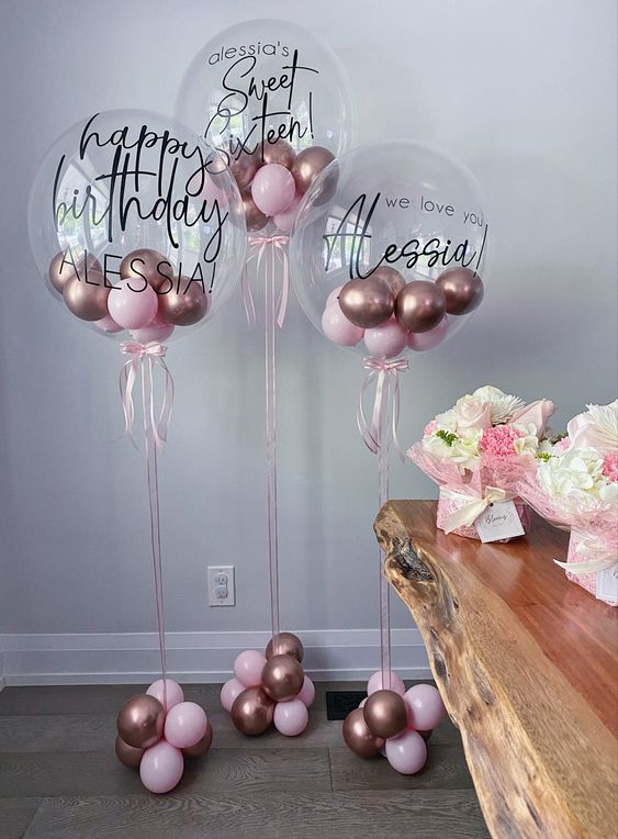 Customize Helium Bobo Balloon Elegant Decos 